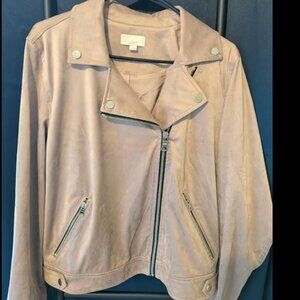 LOFT Faux Suede Moto Jacket
